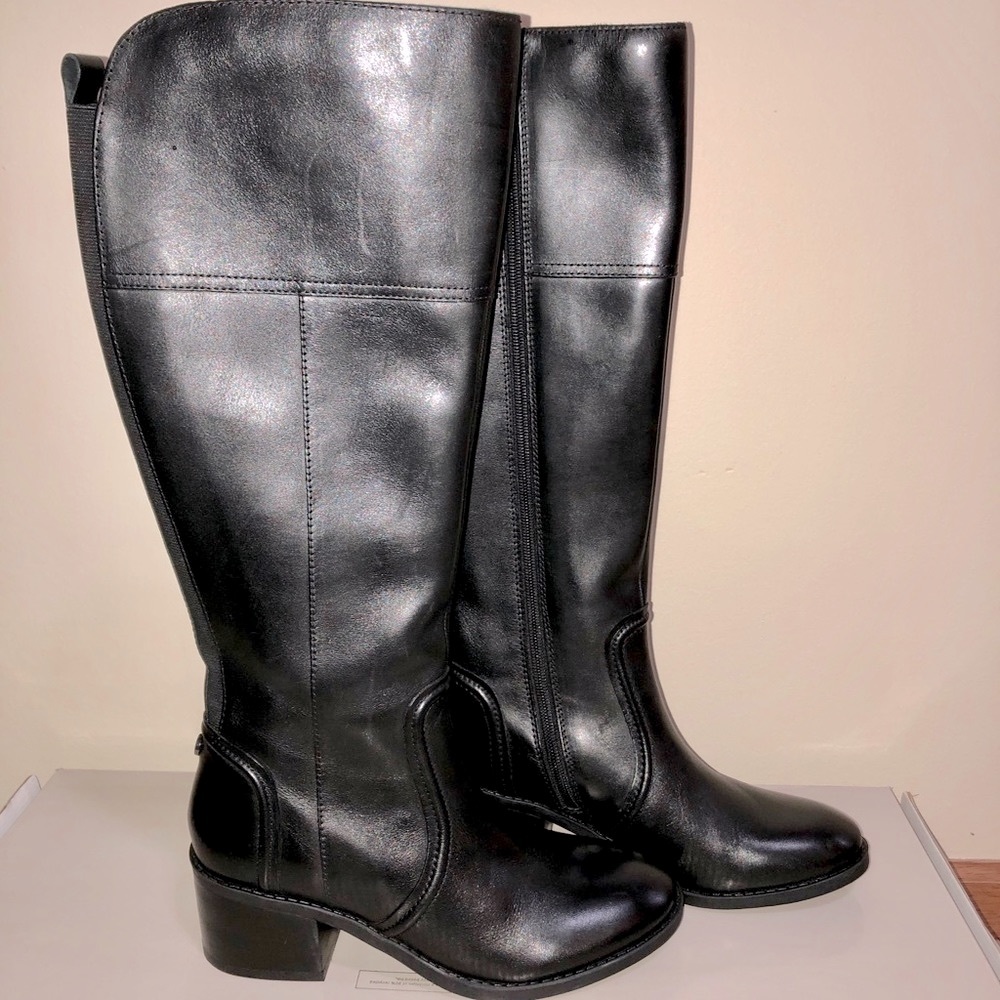 Marc Fisher Ritly Black Leather Boot